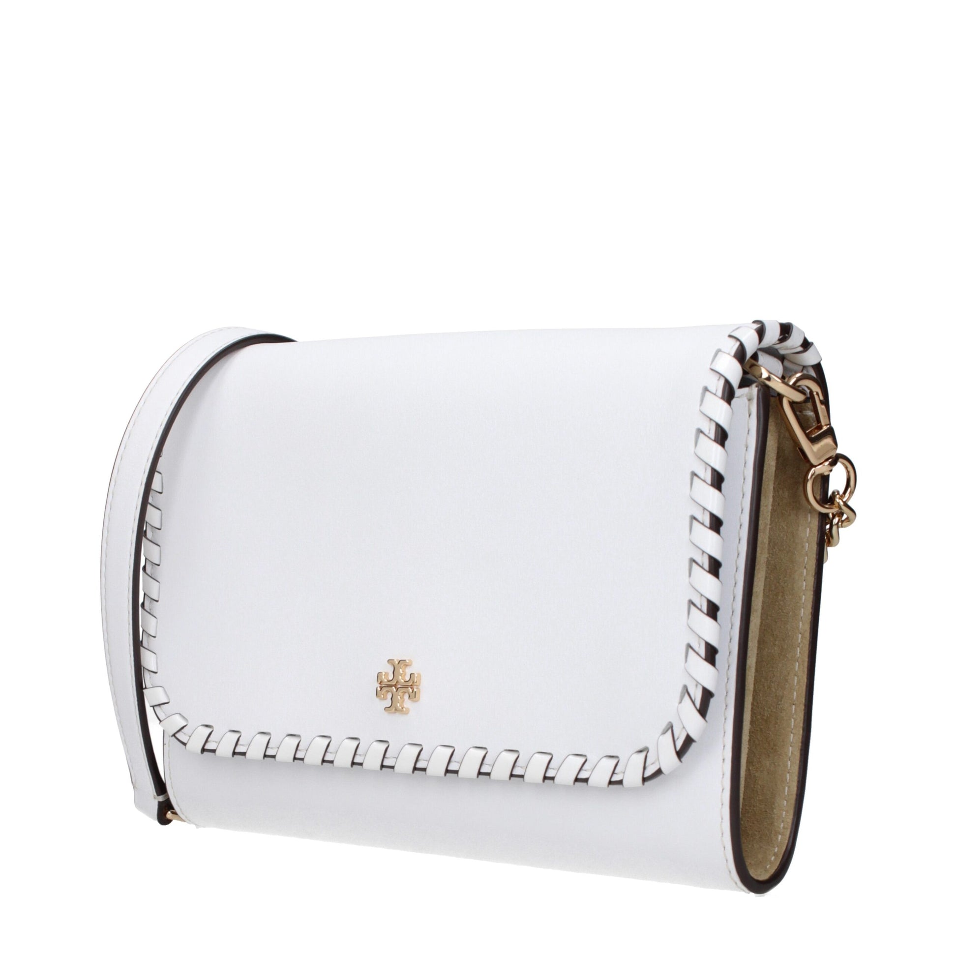 Tory Burch White Leather Clutch Bag - ClickThatClicks 