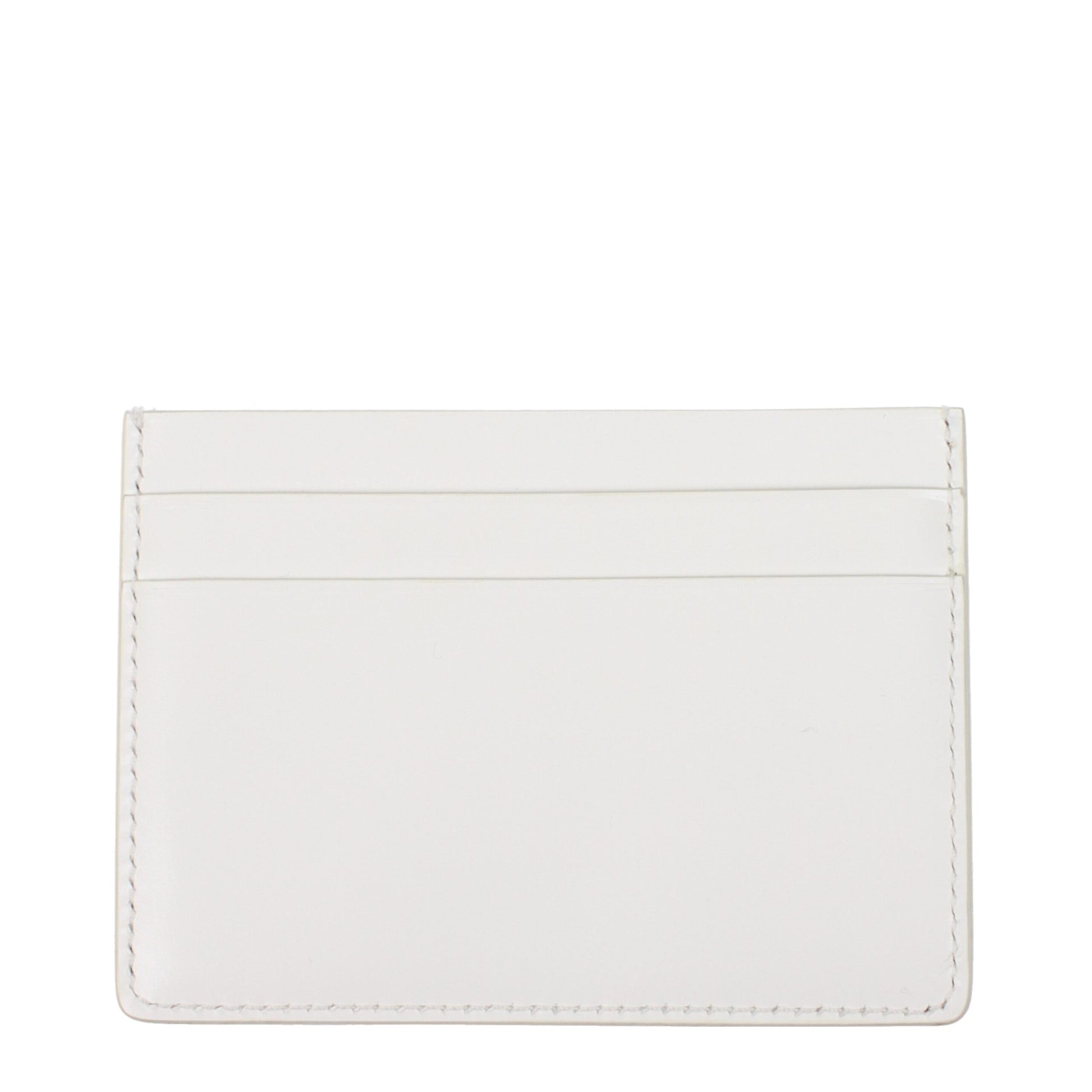 Jil Sander White Leather Cardholder - ClickThatClicks 