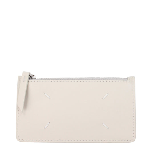Maison Margiela Beige Leather Wallet - ClickThatClicks 