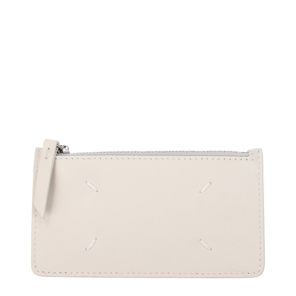 Maison Margiela Beige Leather Wallets