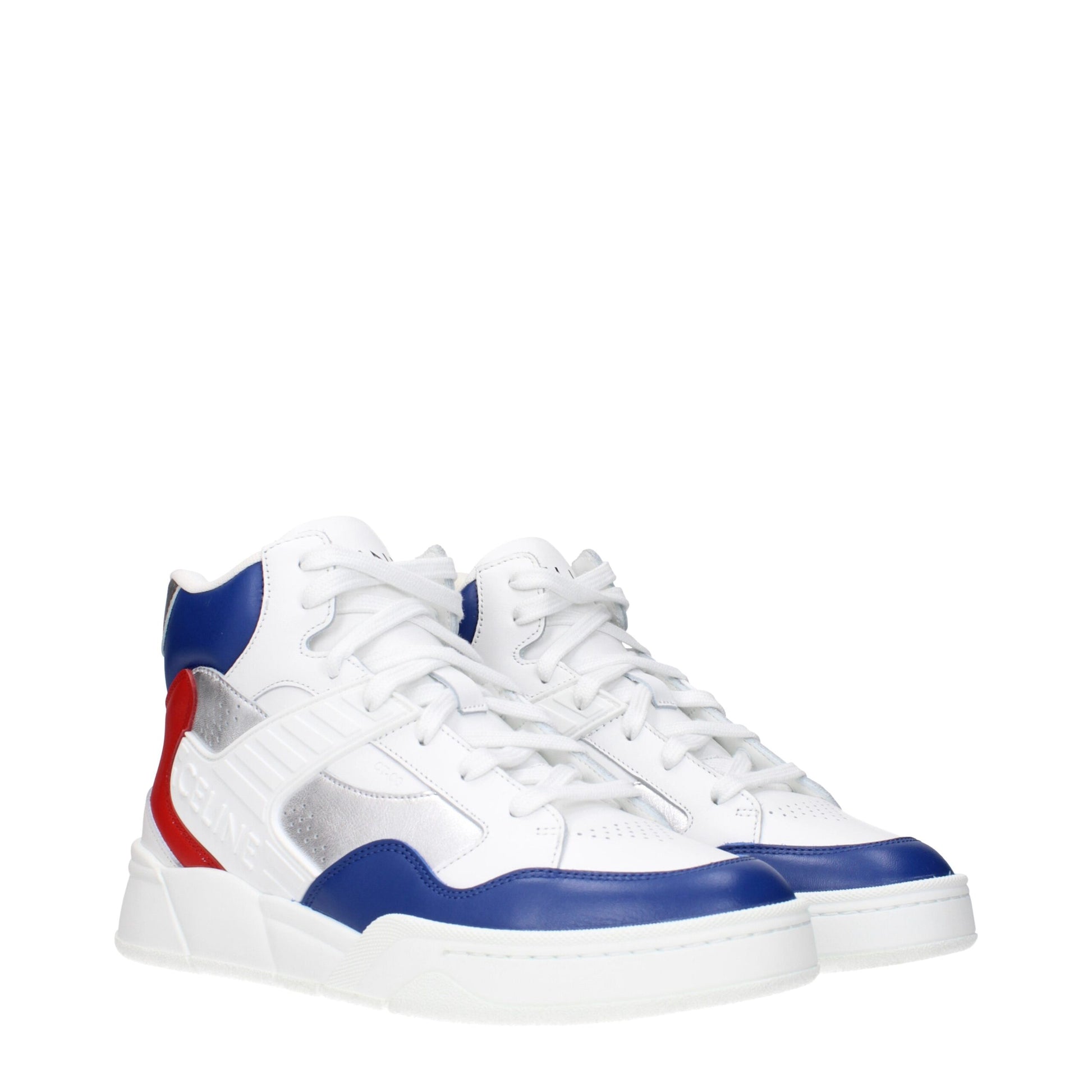 Celine White Leather Athletic Sneakers - ClickThatClicks 