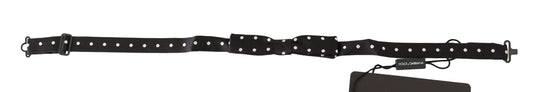 Dolce & Gabbana Black 100% Silk Polka Dot Adjustable Neck Bow Tie - ClickThatClicks 