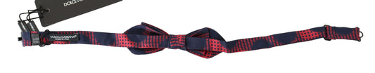 Dolce & Gabbana Red Checkered 100% Silk Adjustable Men Neck Bow Tie - ClickThatClicks 