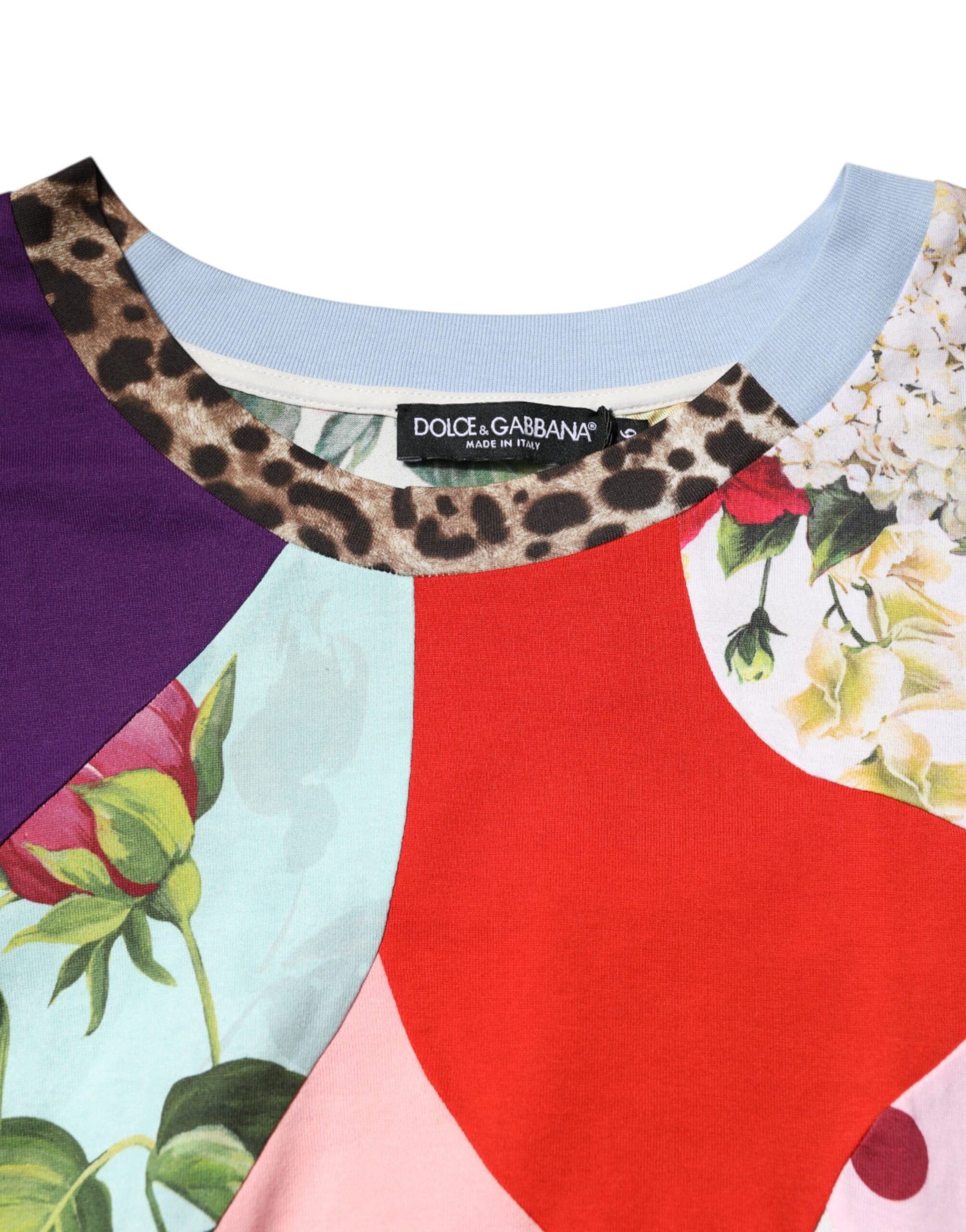 Dolce & Gabbana Multicolor Patchwork Cotton Silk Blouse Top - ClickThatClicks 