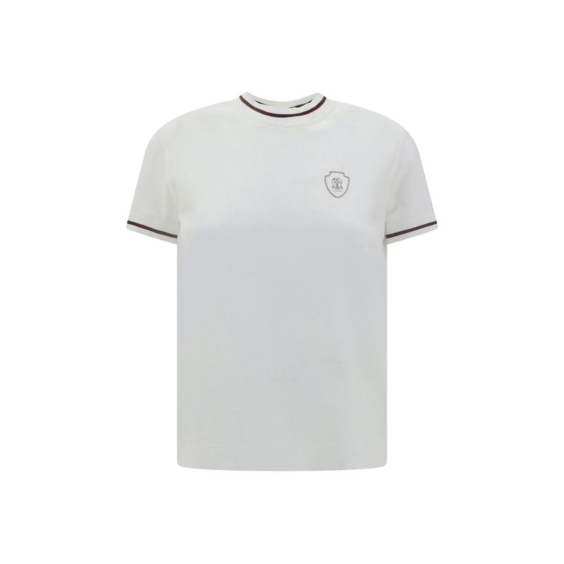 Brunello Cucinelli White Cotton T-Shirt