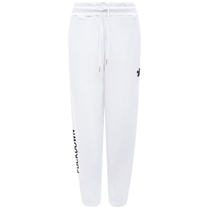 Comme Des Fuckdown White Cotton Women Pants