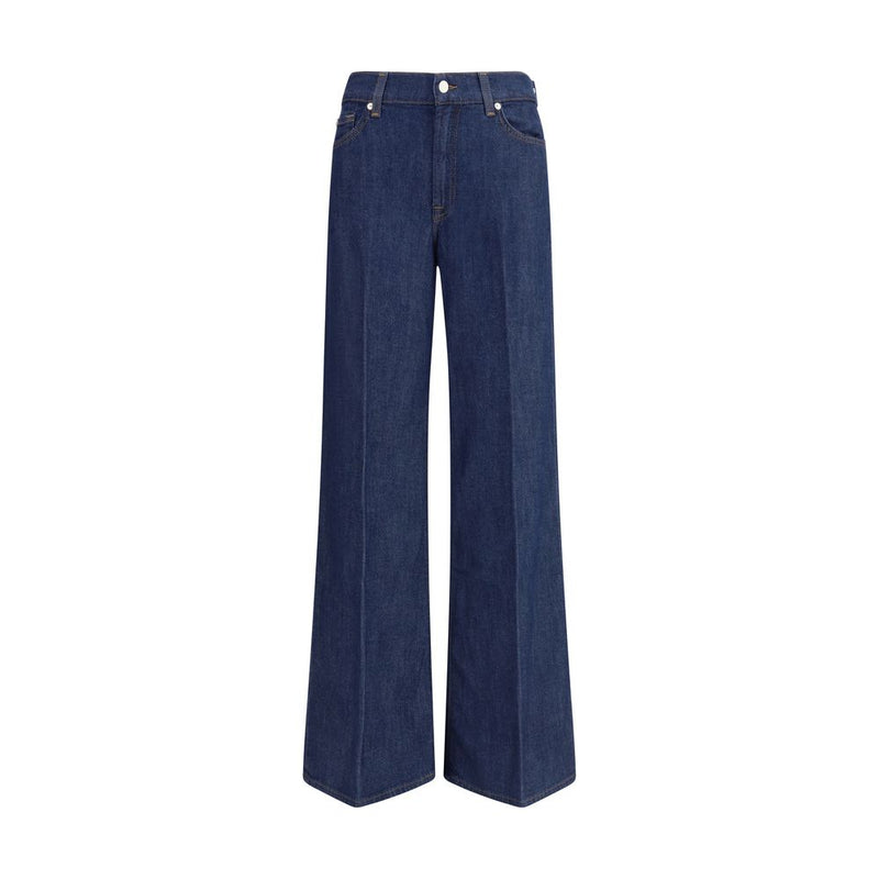 7FOR Blue Cotton Jeans Denim