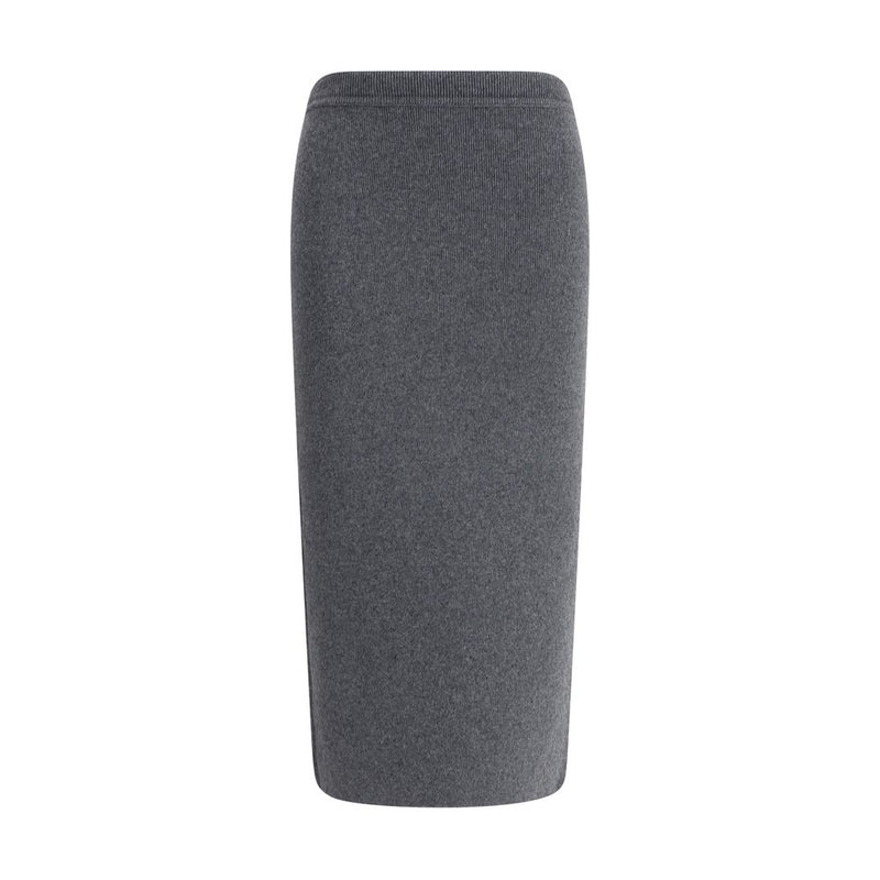 Tom Ford Gray Cashmere Long Skirt
