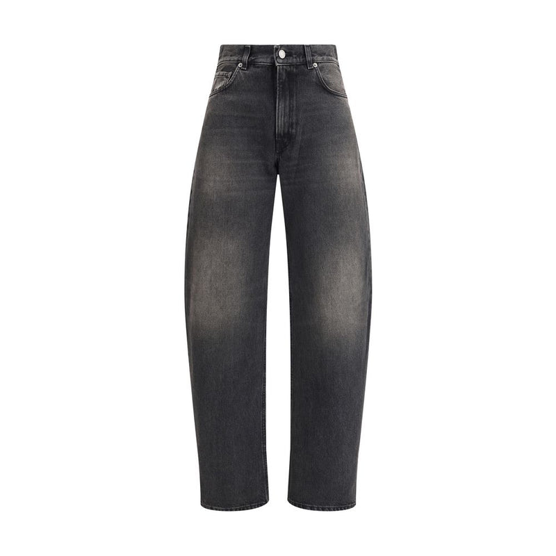 Haikure Black Cotton Relaxed Fit Jeans
