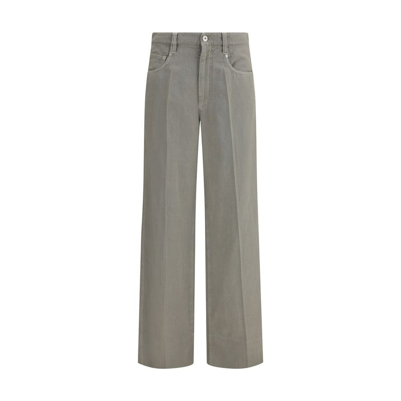 Brunello Cucinelli Bicolor Cotton Relaxed Fit Jeans