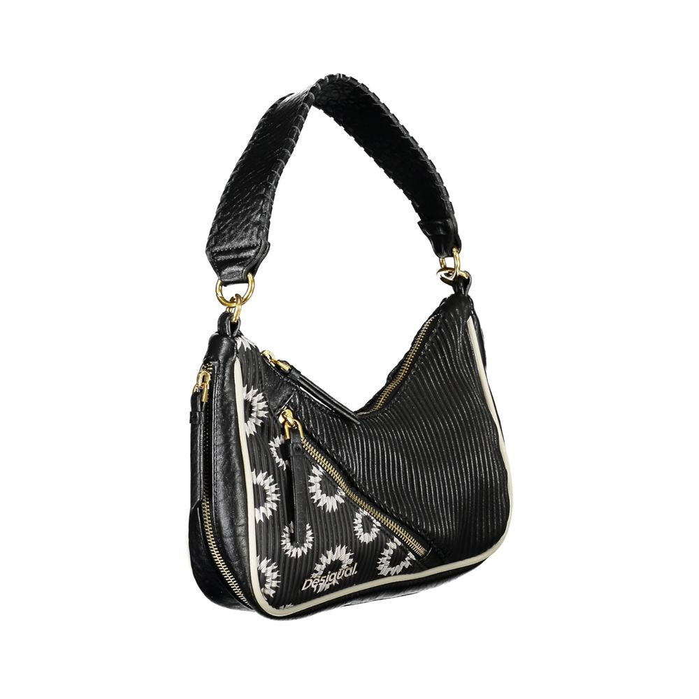 Desigual Black Polyurethane Women Handbag - ClickThatClicks 