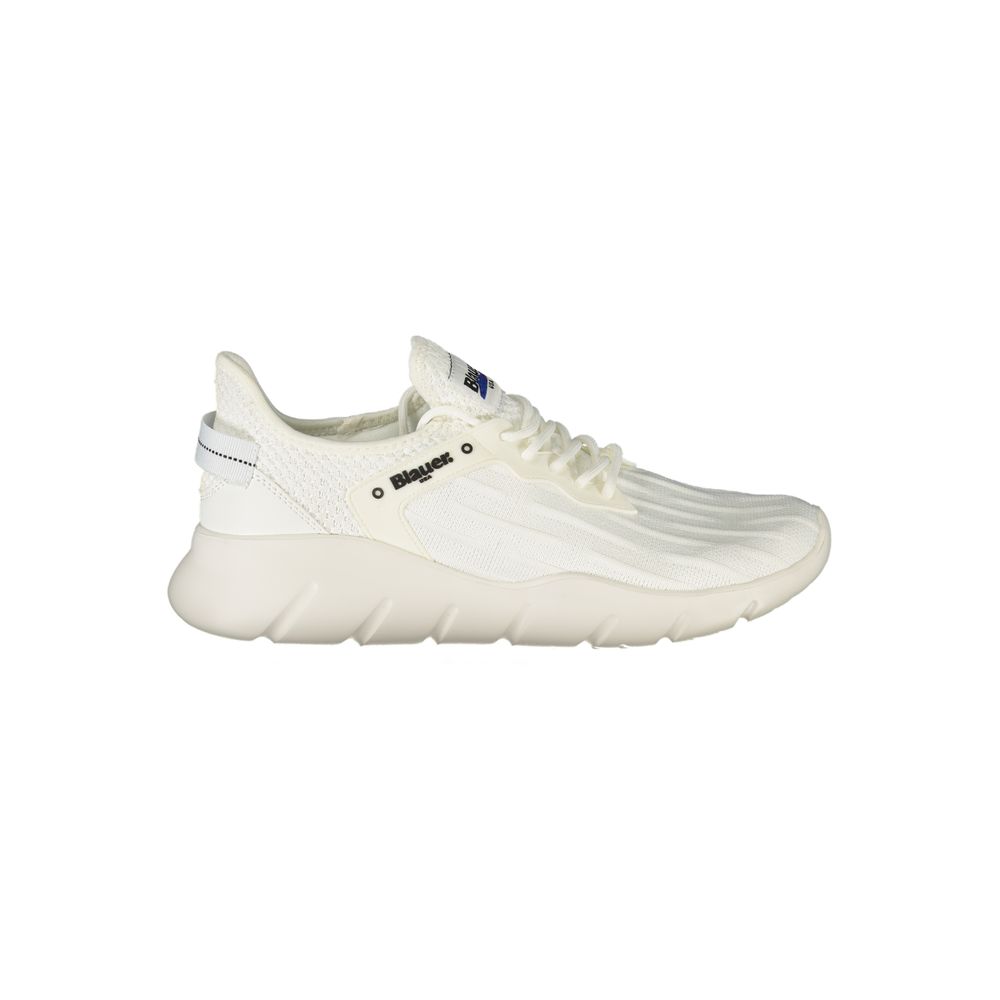 Blauer White Polyester Men's Sneaker - ClickThatClicks 