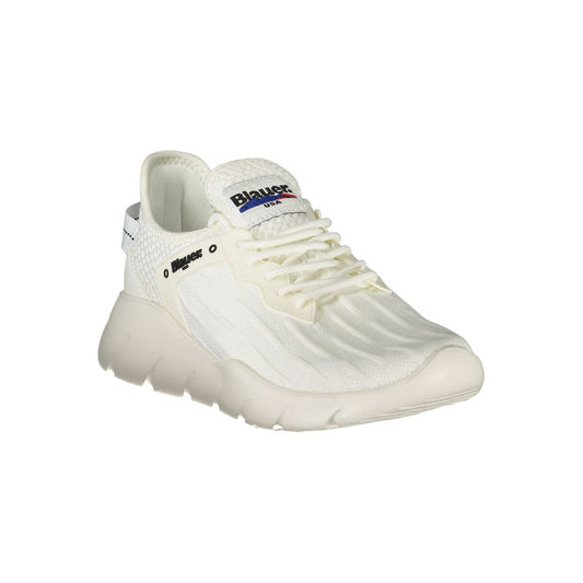 Blauer White Polyester Men's Sneaker - ClickThatClicks 
