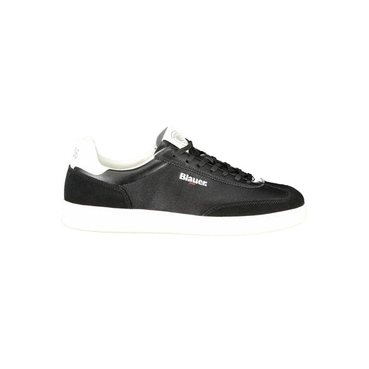 Blauer Black Polyurethane Men's Sneaker - ClickThatClicks 