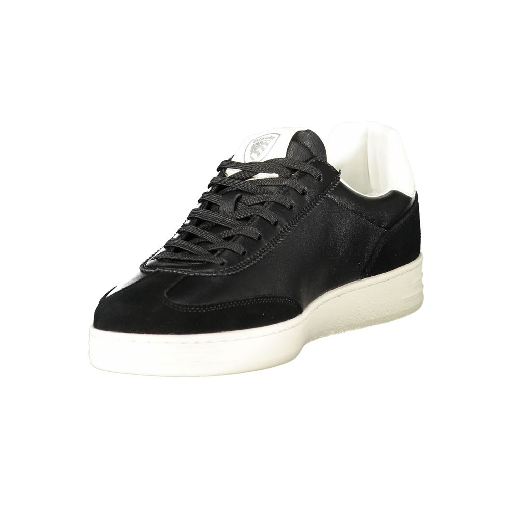 Blauer Black Polyurethane Men's Sneaker - ClickThatClicks 