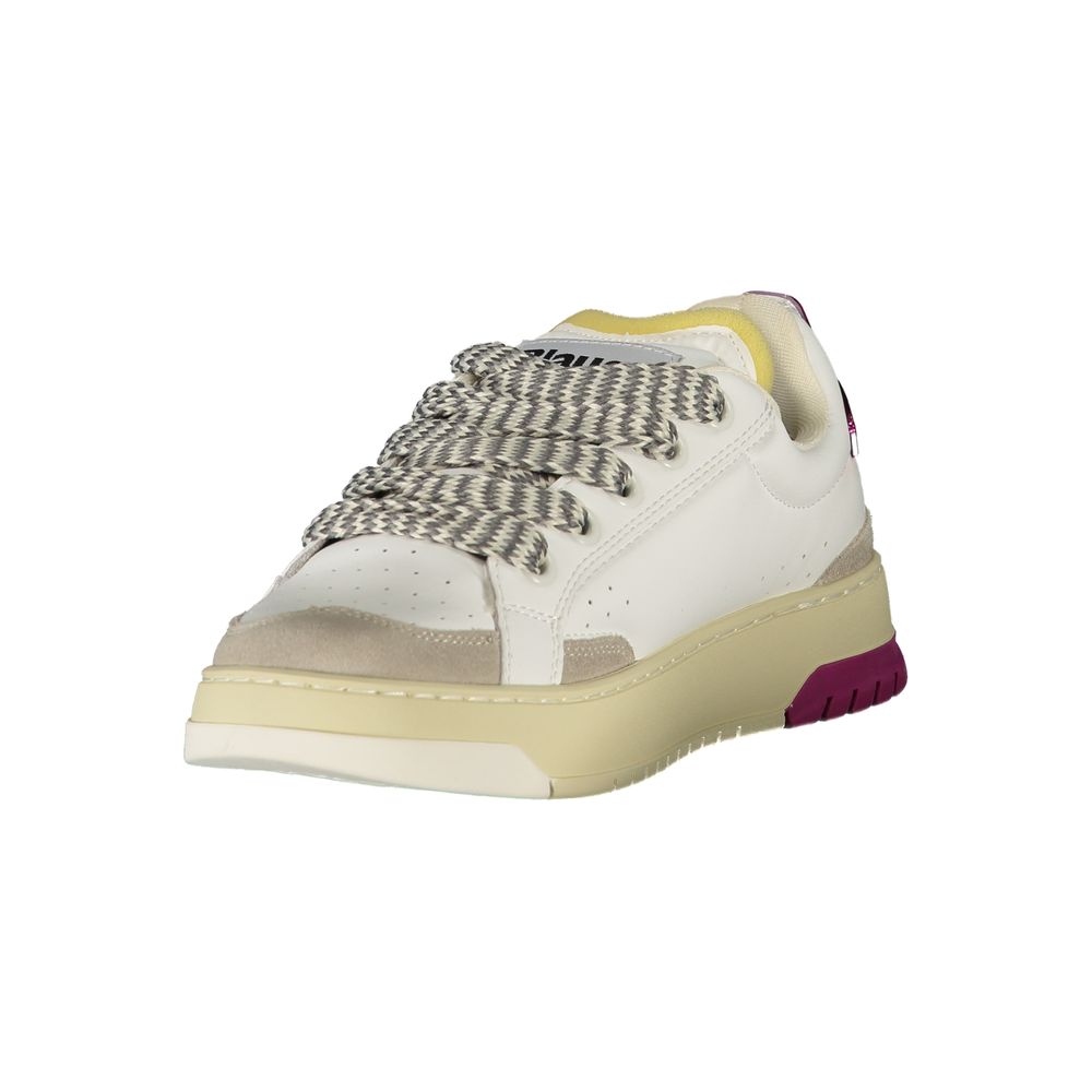Blauer White Polyurethane Women Sneaker - ClickThatClicks 