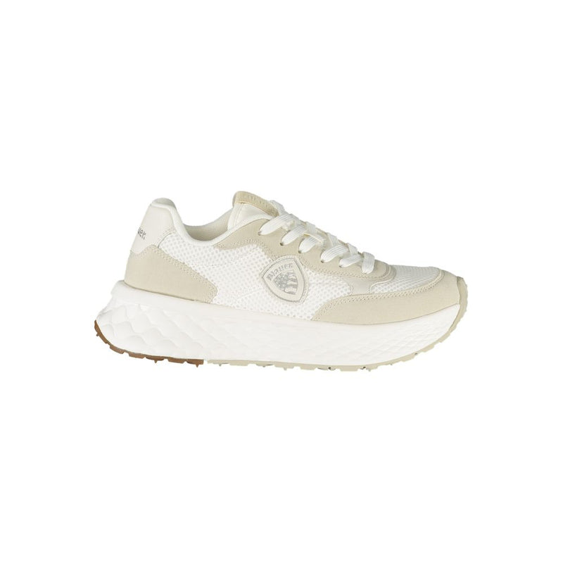 Blauer White Polyester Women Sneaker