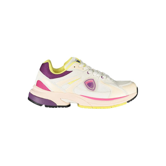 Blauer White Polyurethane Women Sneaker - ClickThatClicks 