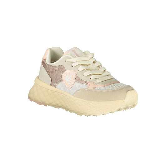 Blauer Beige Polyurethane Women Sneaker - ClickThatClicks 