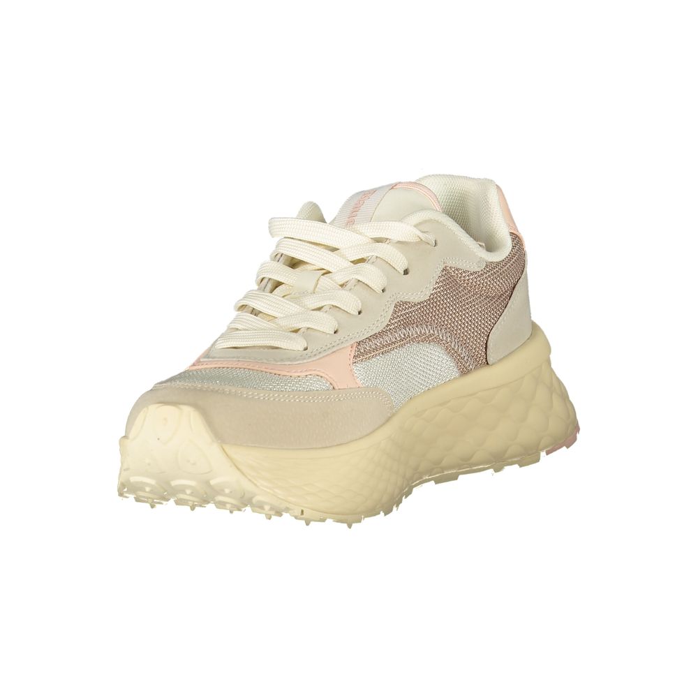 Blauer Beige Polyurethane Women Sneaker - ClickThatClicks 