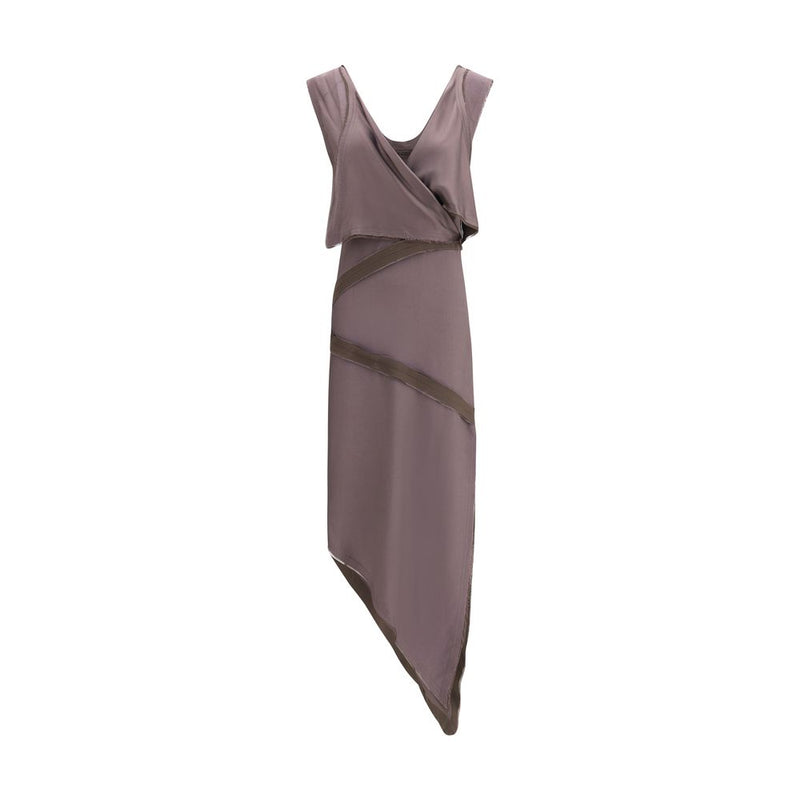 The Attico Brown Viscose Casual Dress