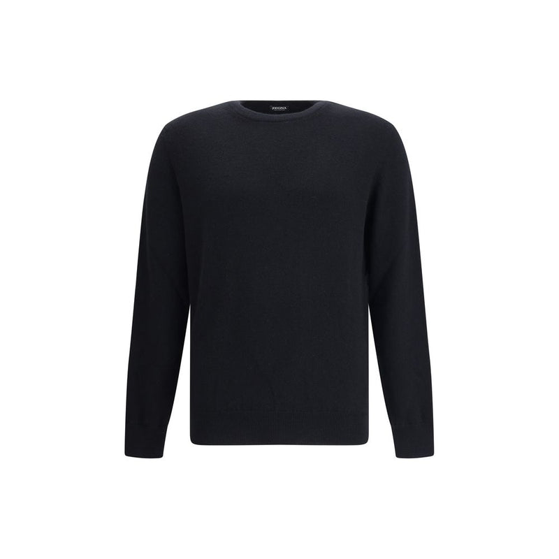 ZEGNA Black Cashmere Cashmere Sweater