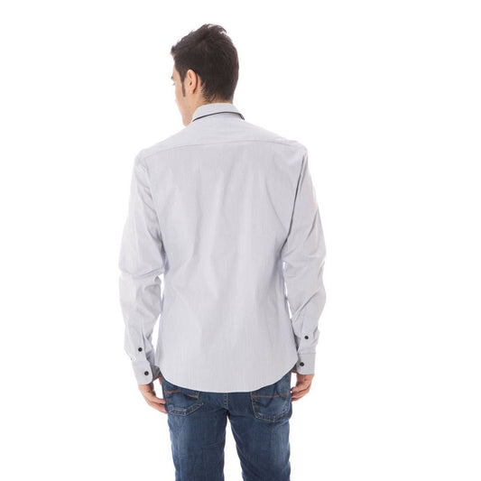 Costume National Azzurro Cotton Men Shirt - ClickThatClicks 