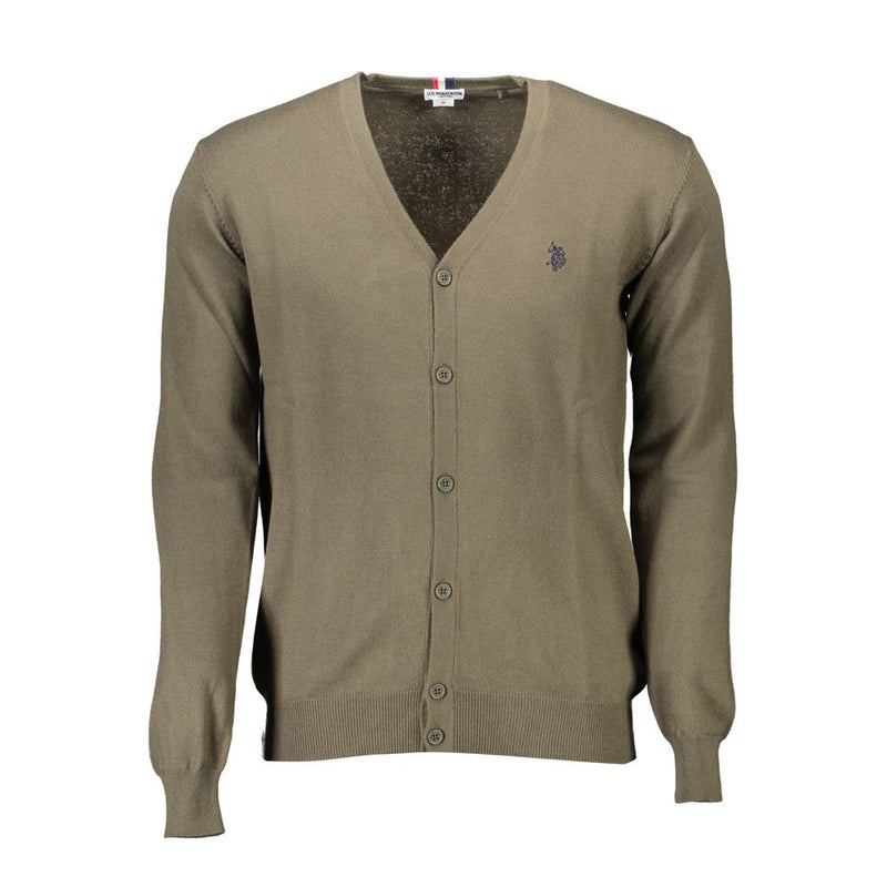 U.S. POLO ASSN. Green Cotton Sweater