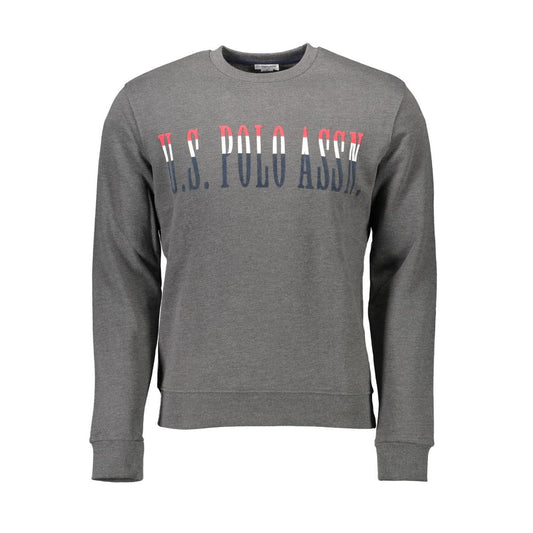 U.S. POLO ASSN. Gray Cotton Mens Sweatshirt - ClickThatClicks 