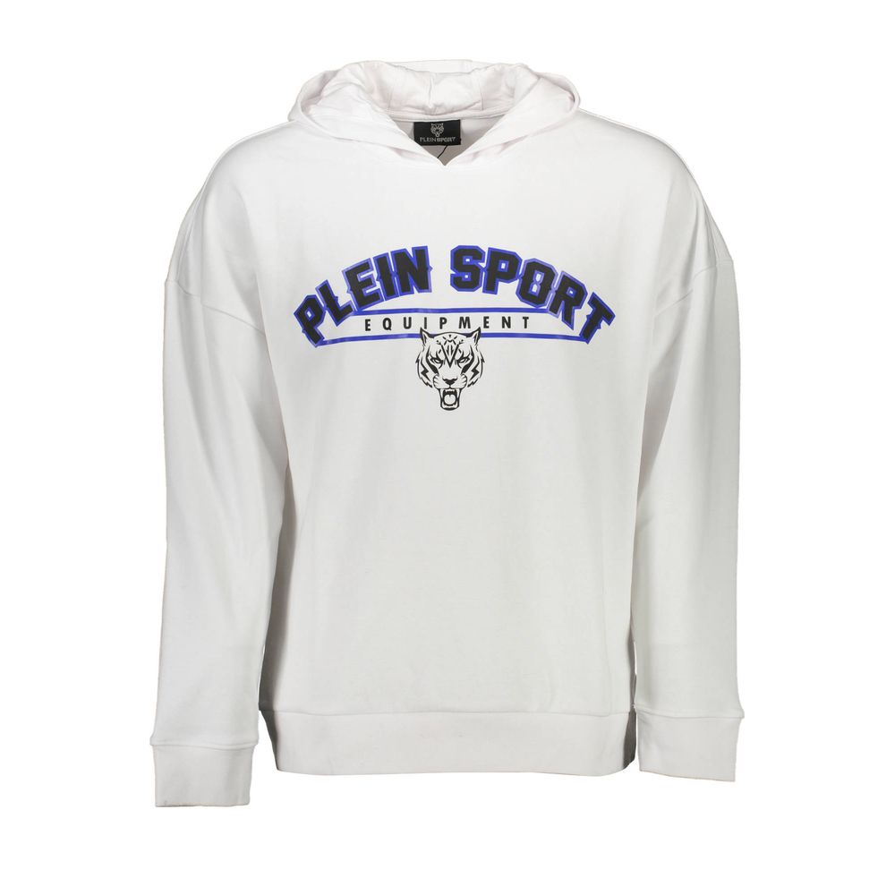 Plein Sport White Cotton Men's Sweatshirt - ClickThatClicks 