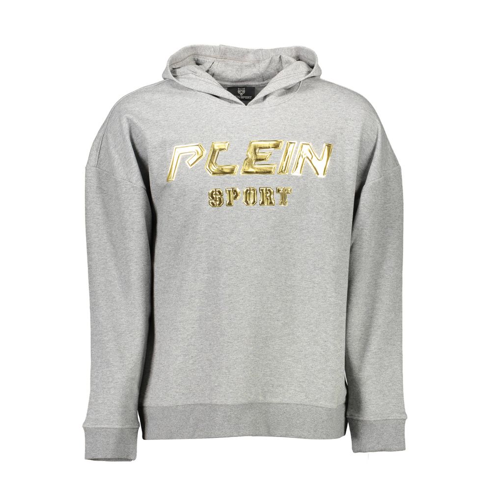 Plein Sport Grigio Cotton Men's Sweatshirt - ClickThatClicks 