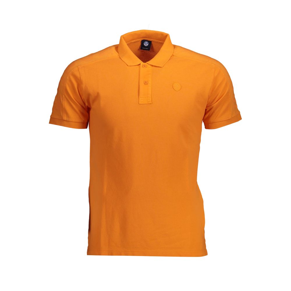 North Sails Arancione Cotton Men Polo - ClickThatClicks 