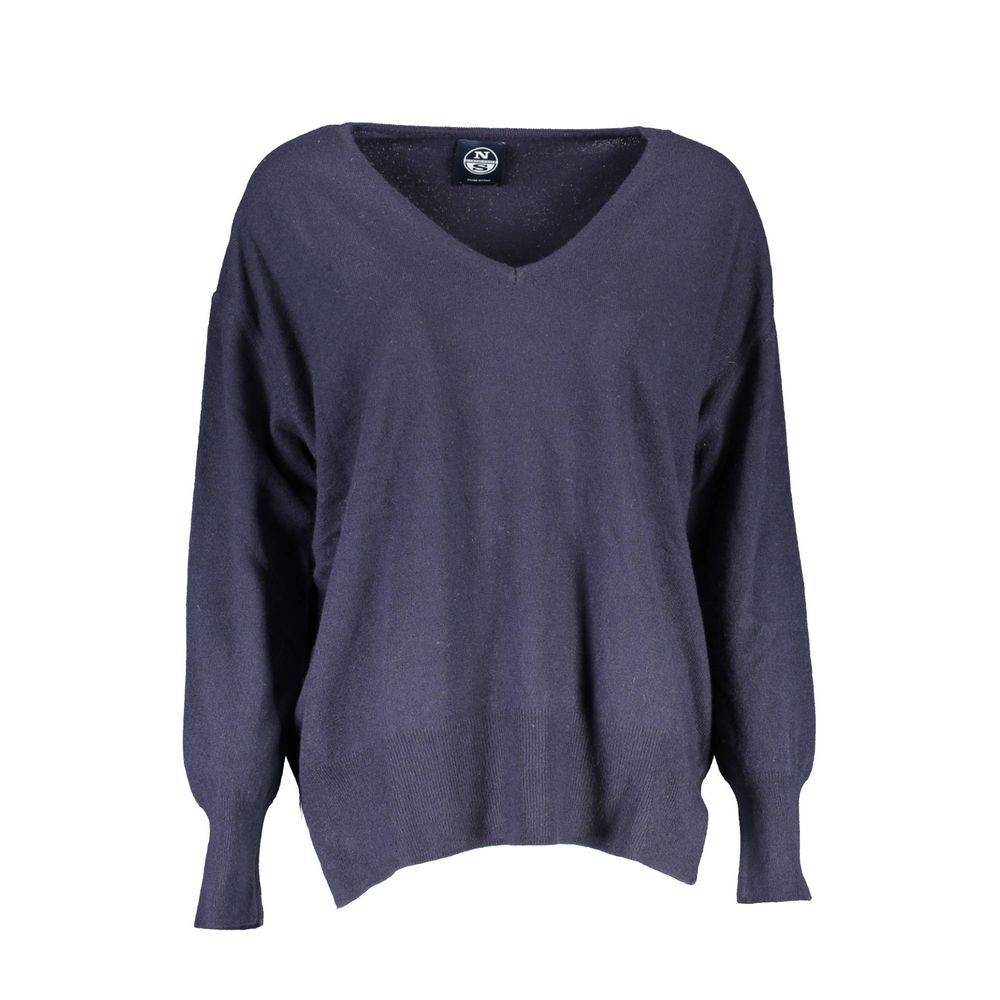 North Sails Blue Polyamide Women Sweater - ClickThatClicks 