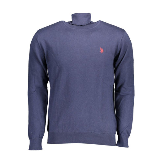 U.S. POLO ASSN. Blu Cotton Men Sweater - ClickThatClicks 