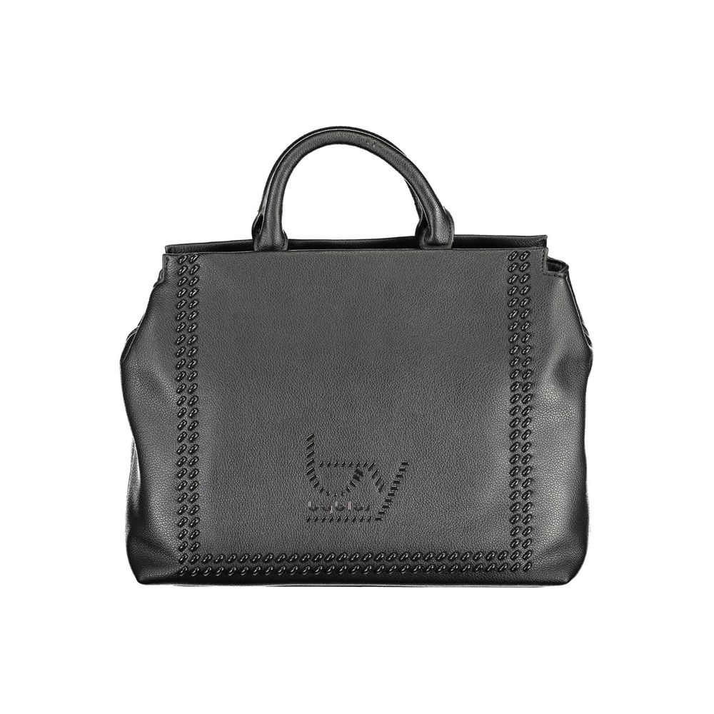 BYBLOS Black Polyurethane Women Handbag - ClickThatClicks 