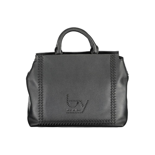 BYBLOS Black Polyurethane Women Handbag - ClickThatClicks 