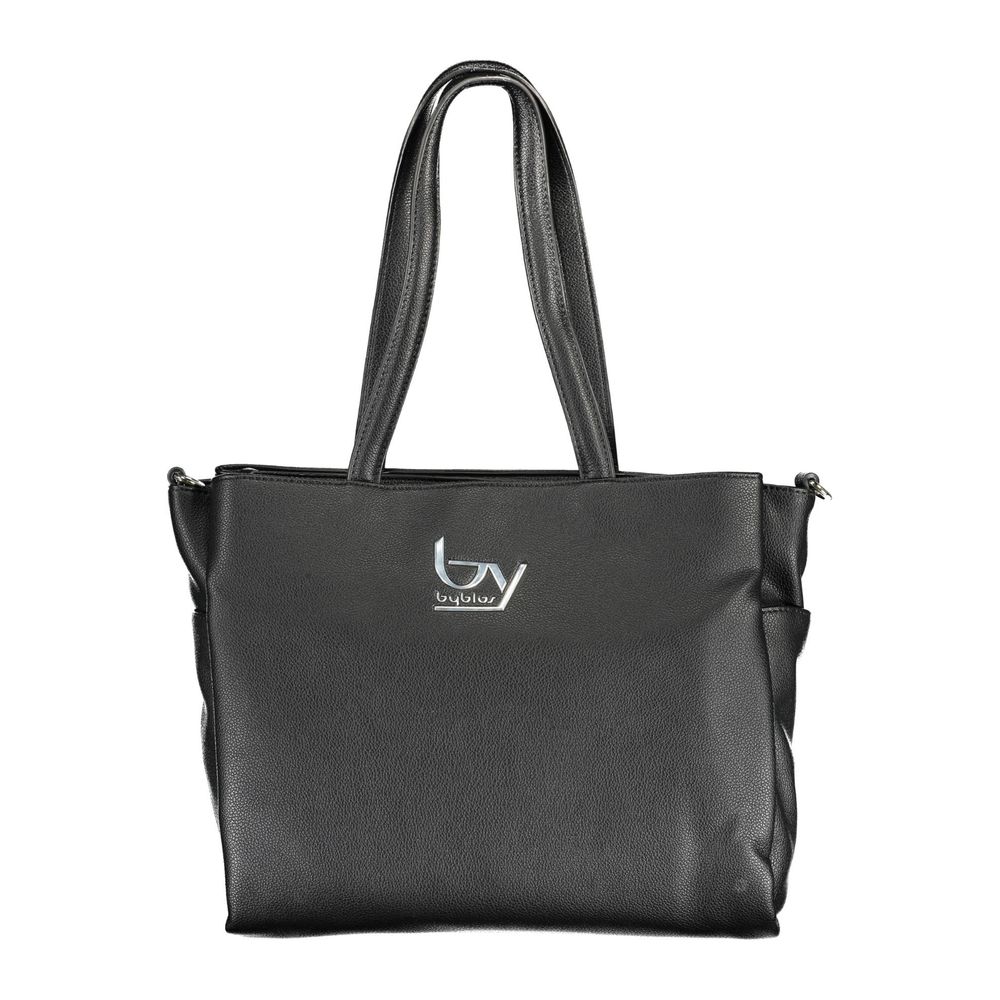 BYBLOS Black Polyurethane Women's Handbag - ClickThatClicks 