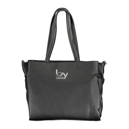 BYBLOS Black Polyurethane Women's Handbag - ClickThatClicks 