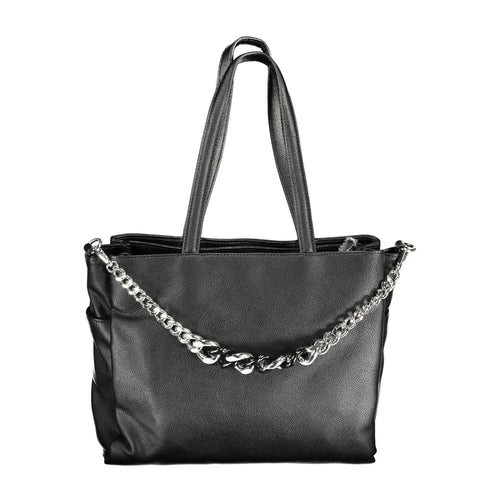 BYBLOS Black Polyurethane Women's Handbag - ClickThatClicks 
