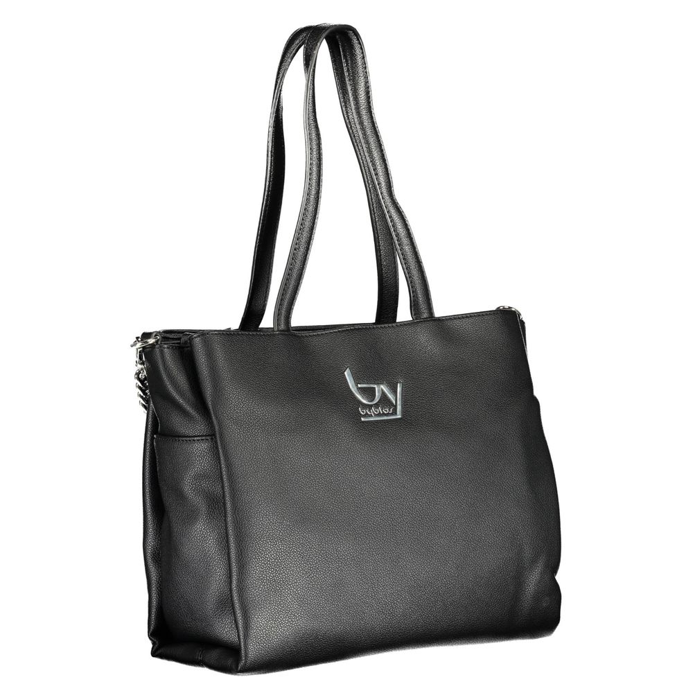 BYBLOS Black Polyurethane Women's Handbag - ClickThatClicks 