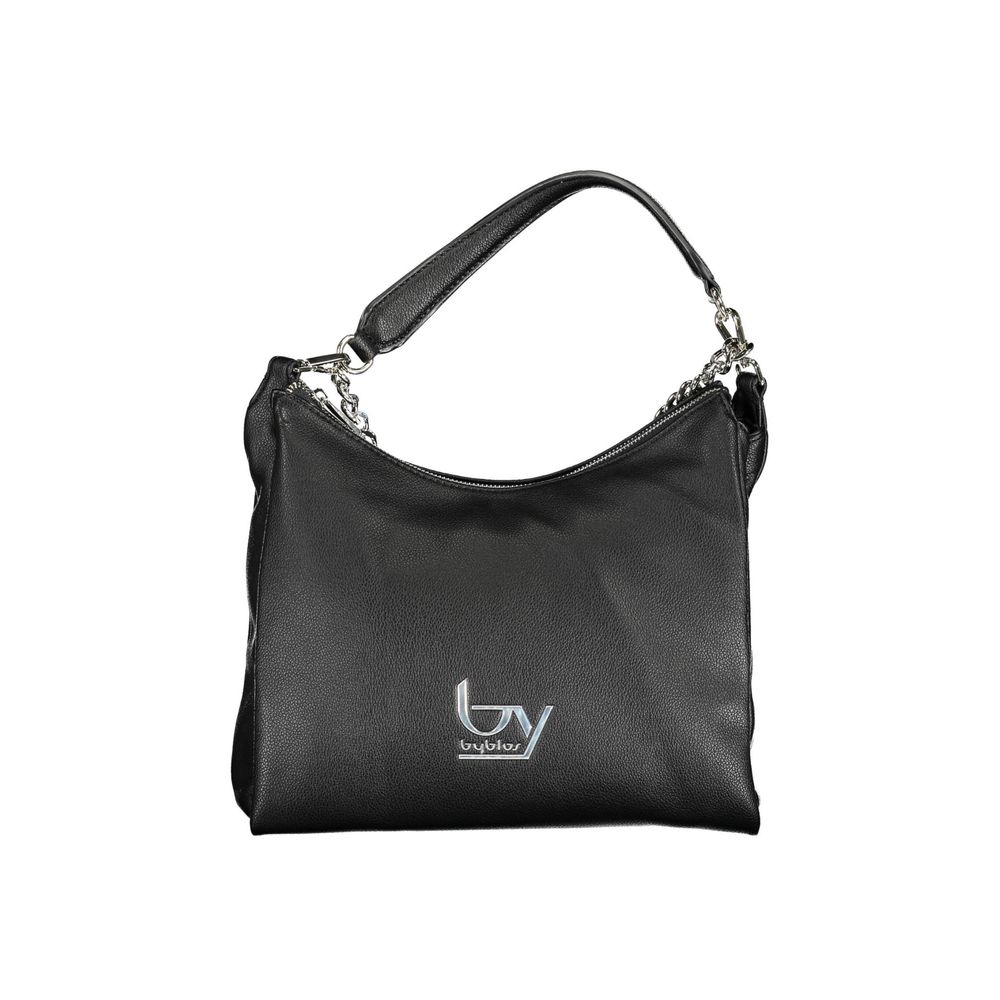BYBLOS Black Polyurethane Women Handbag - ClickThatClicks 