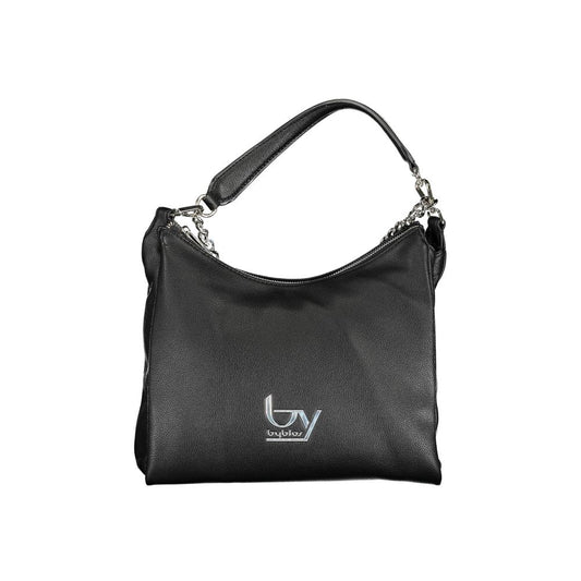 BYBLOS Black Polyurethane Women Handbag - ClickThatClicks 