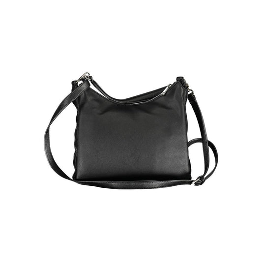BYBLOS Black Polyurethane Women Handbag - ClickThatClicks 