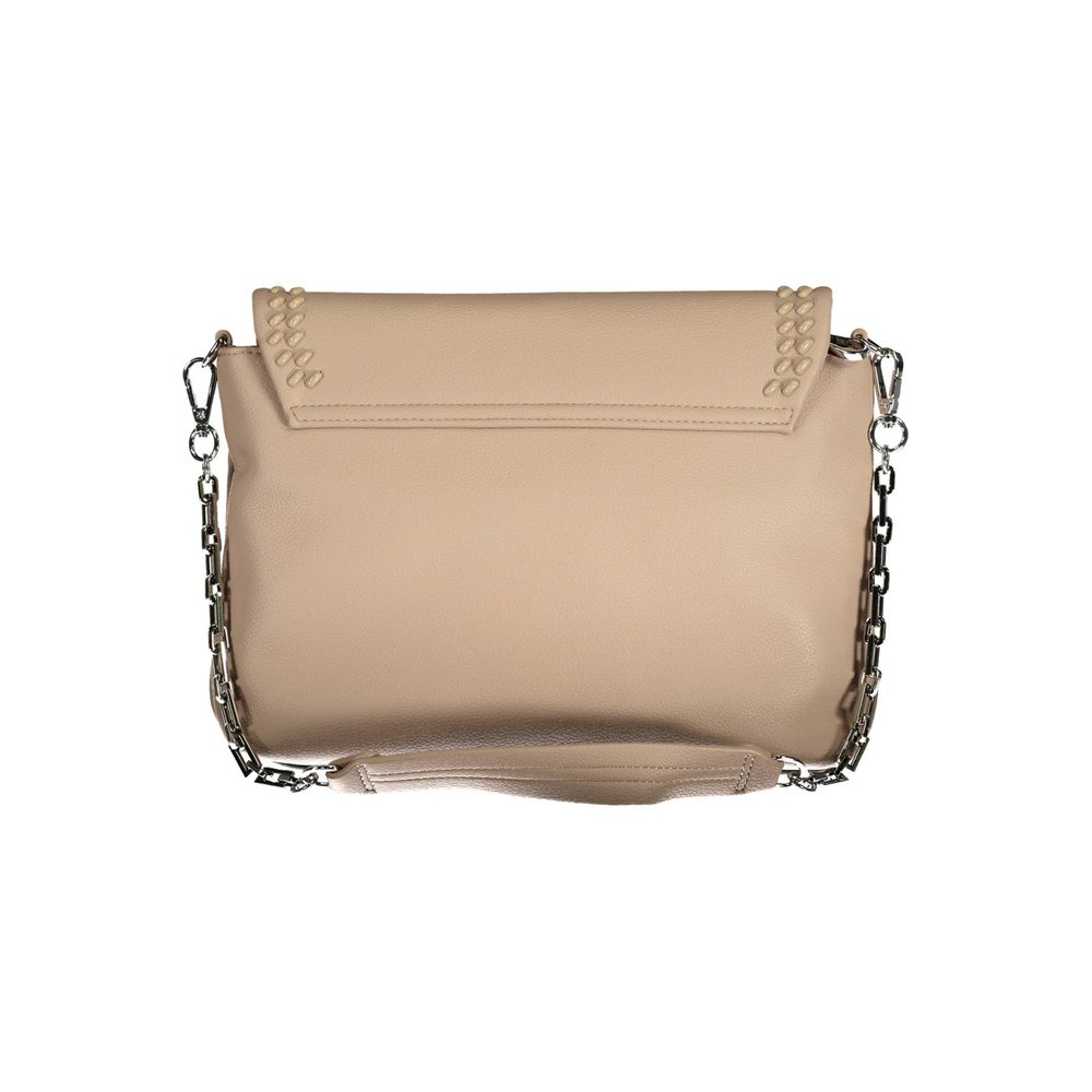BYBLOS Beige Polyurethane Women's Shoulder Bag - ClickThatClicks 