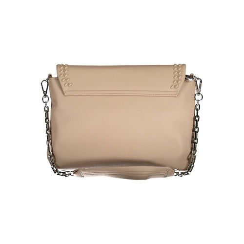 BYBLOS Beige Polyurethane Women's Shoulder Bag - ClickThatClicks 