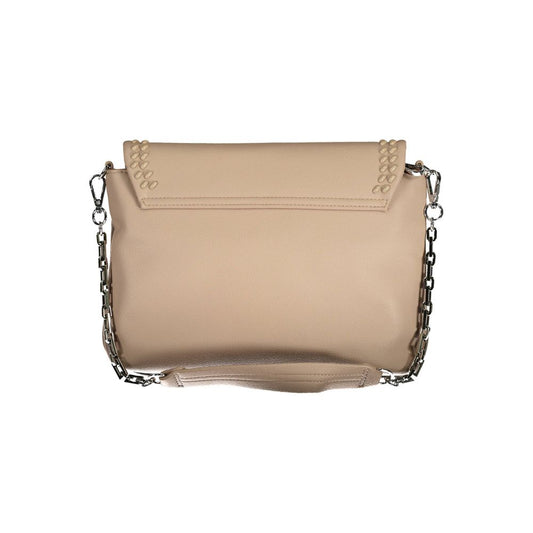BYBLOS Beige Polyurethane Women's Shoulder Bag - ClickThatClicks 