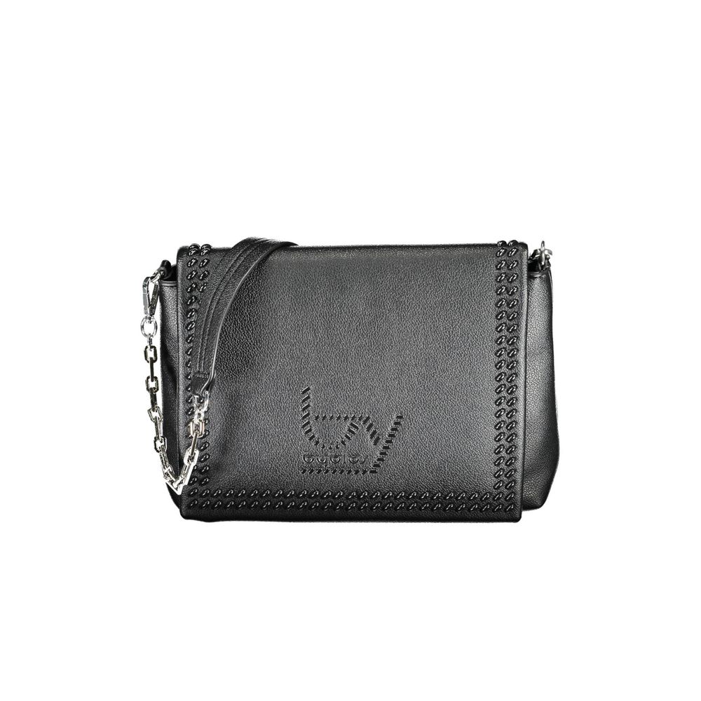 BYBLOS Black Polyurethane Women's Shoulder Bag - ClickThatClicks 