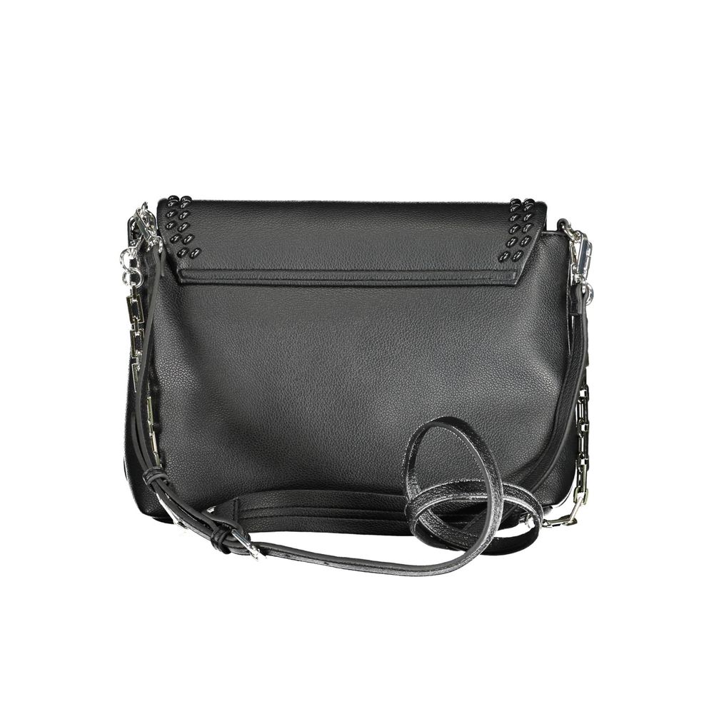 BYBLOS Black Polyurethane Women's Shoulder Bag - ClickThatClicks 