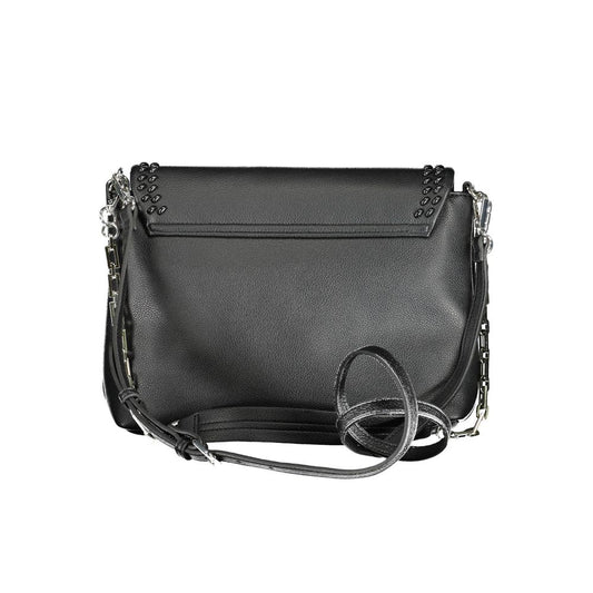 BYBLOS Black Polyurethane Women's Shoulder Bag - ClickThatClicks 