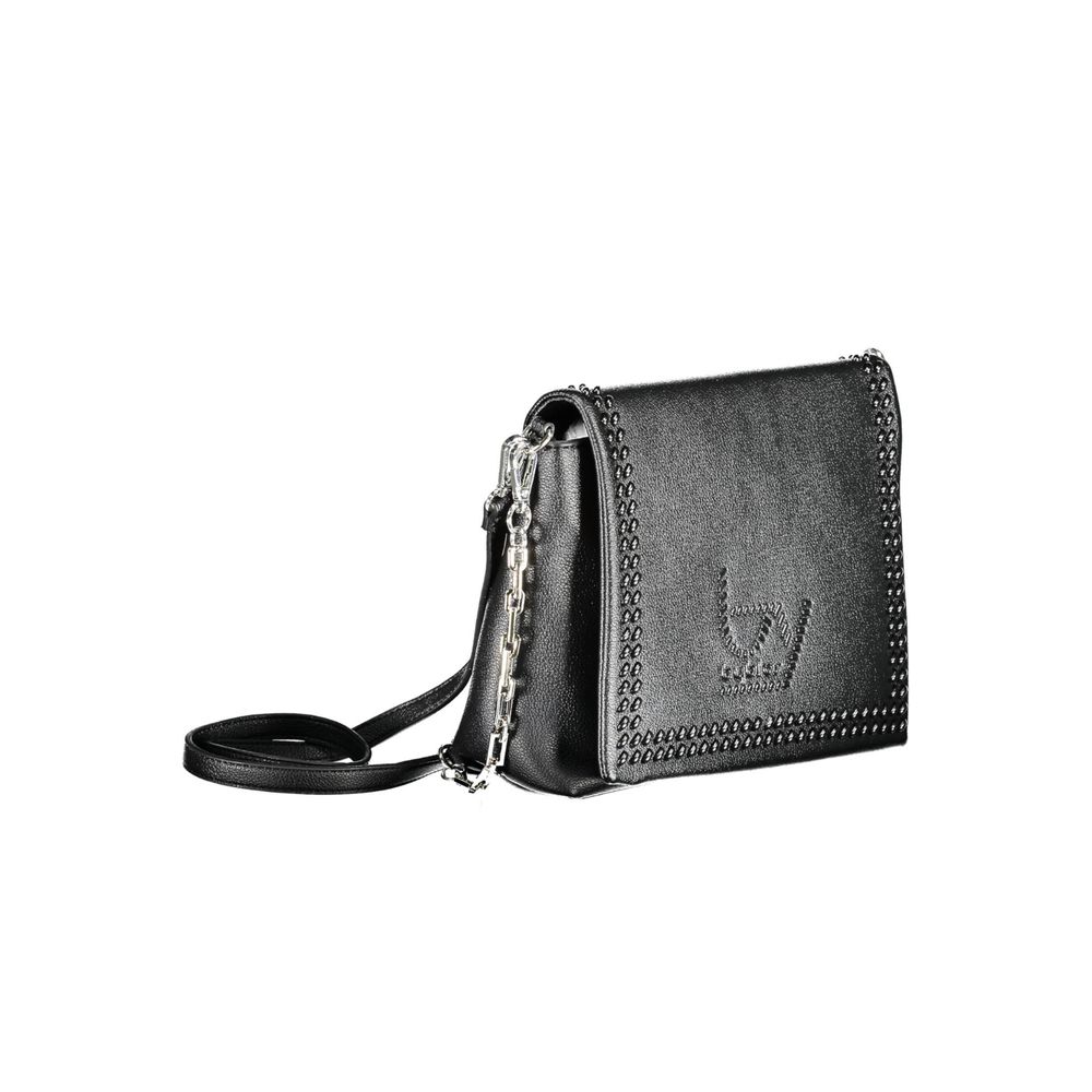 BYBLOS Black Polyurethane Women's Shoulder Bag - ClickThatClicks 